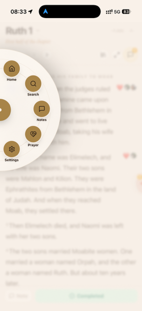 Ekko — the navigation ekko dial fanned open