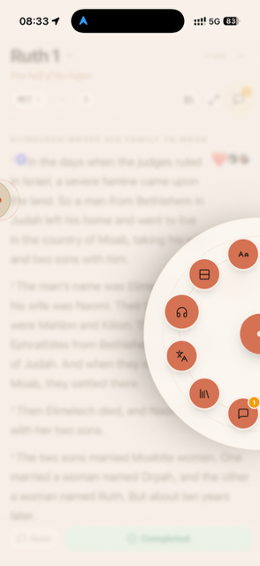 Ekko — the reading-tools ekko dial fanned open
